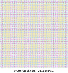 Greeting fabric textile tartan, front pattern texture seamless. Geometrical plaid check background vector in light and pink colors palette.