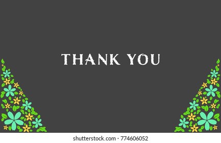 greeting flower card design dark background