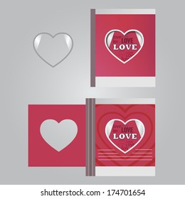 Greeting flyer on Valentine's day