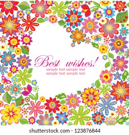 Greeting frame