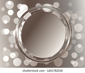 Greeting frame round festive decor