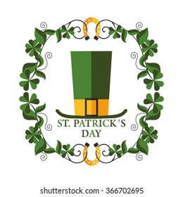 greeting frame St Patricks day in vector format eps10