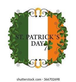 greeting frame St Patricks day in vector format eps10