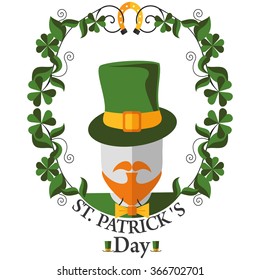 greeting frame St Patricks day in vector format eps10
