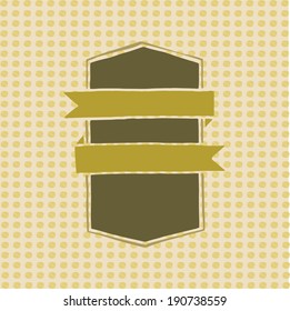 greeting frame template retro design