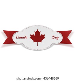 Greeting Graphic Element for Canada Day