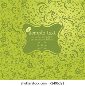 Greeting green card