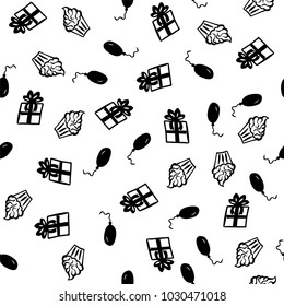Greeting Happy birthday seamless pattern vector  illustration
