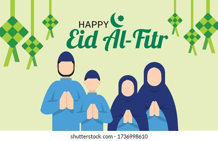 Saludo Feliz Eid Mubarak Al Fitr