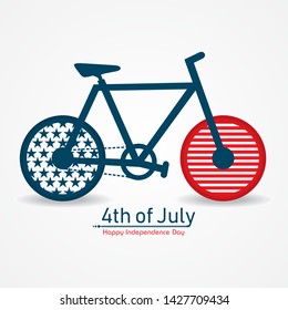 Greeting for Happy Independence Day of United States 4th July