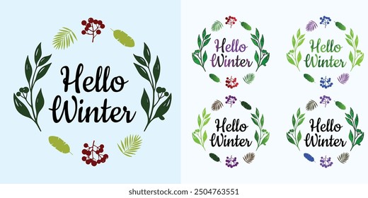 The greeting "Hello Winter" welcomes the arrival of the winter season. It conjures up feelings of holiday cheer, warm sweaters, toasty fireplaces, and wintry scenery.