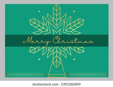 Greeting holiday card. Merry Christmas and Happy New Year, Happy Christmas companions, Christmas and New Year Typographical on shiny Xmas background with winter landscape with snowflakes, light, stars