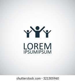greeting icon, on white background
