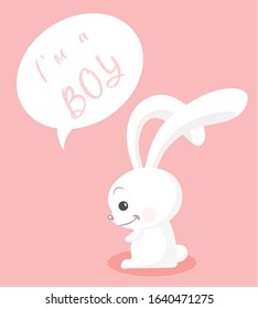 Greeting invitation card for baby shower 
