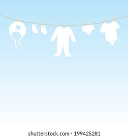 Greeting or invitation card for baby shower