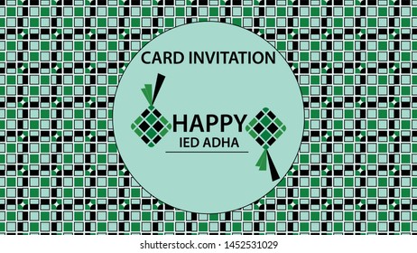Greeting Invitation Card for Celebration Eid Adha