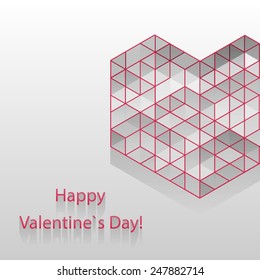 Greeting love card. Eps10 Vector illustration