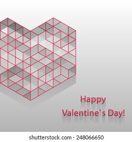 Greeting love card. Eps10 Vector illustration