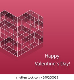 Greeting love card. Eps10 Vector illustration