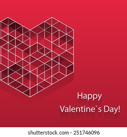 Greeting love card. Eps10 Vector illustration