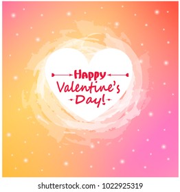 Greeting love card for St. Valentine's Day