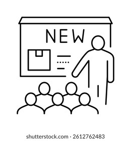 greeting mobile message line icon vector. greeting mobile message sign. isolated contour symbol black illustration