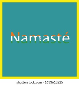 Greeting in multingual for educational  with imprinted flag recognition perfect for learning and social communication - India