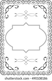 Greeting page isolated on white