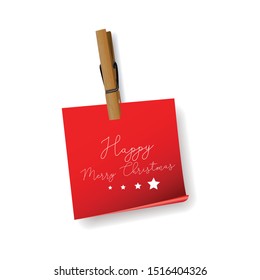 greeting paper illustration vector design for merry christmas template