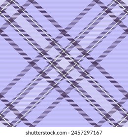 Greeting pattern plaid vector, hipster seamless background texture. Male check textile fabric tartan in light and violet color.