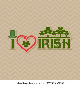 Greeting for Saint Patricks Day Celebration stock vector