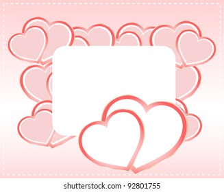 Greeting scrap retro background with empty blank. vector