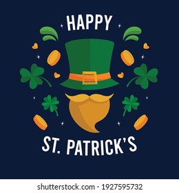 Greeting ST Patrick's Day beard style