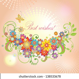 Greeting summery card