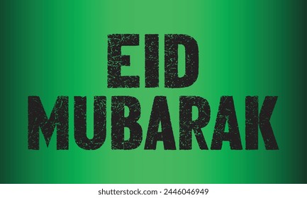 Greeting text eid mubarak typography