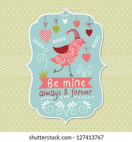 Greeting Valentine card