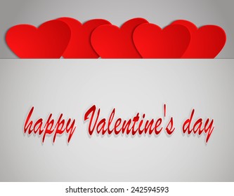 Greeting Valentine's Day background