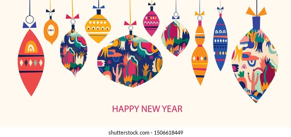 Greeting vector illustration for decoration of holidays New Year and Christmas. New Year Banner. Christmas banner. 