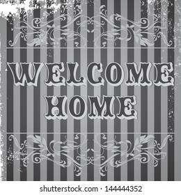 greeting vintage theme floral home