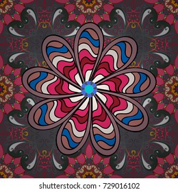 Greeting or wedding background. Vector seamless pattern with gray, pink and neutral tulip flowers. Spring tender design for natural cosmetics, perfume, florist shop. Best for wrapping paper.