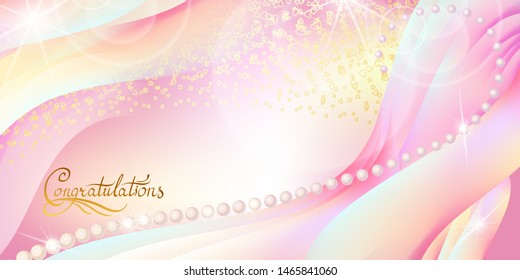 Greeting wedding card, Wallpapers for computers and phones. Abstract background, shining stars, holiday invitations: Birthday, March 8, summer discounts, sales, handwritten description