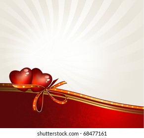 greeting-card with The Valentine's day