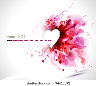 greeting-card with The Valentine's day