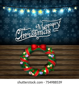 greetings card with christmas