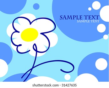 greetings card with place for text
