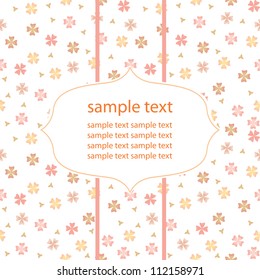 greetings card, vector illustration