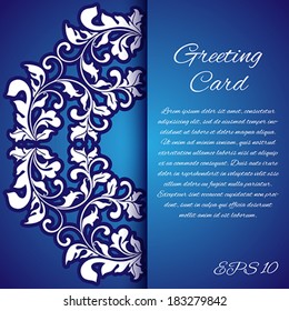 Greetings card in vintage style