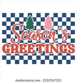 SEASON’S GREETINGS  CHRISTMAS T-SHIRT DESIGN