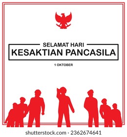 Greetings commemorating Pancasila Sanctity Day for Indonesian citizens