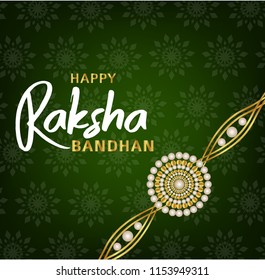 Greetings for Indian festival Raksha bandhan ,Festival about love between Brothers and there sisters. Along with a Golden rakhi design.